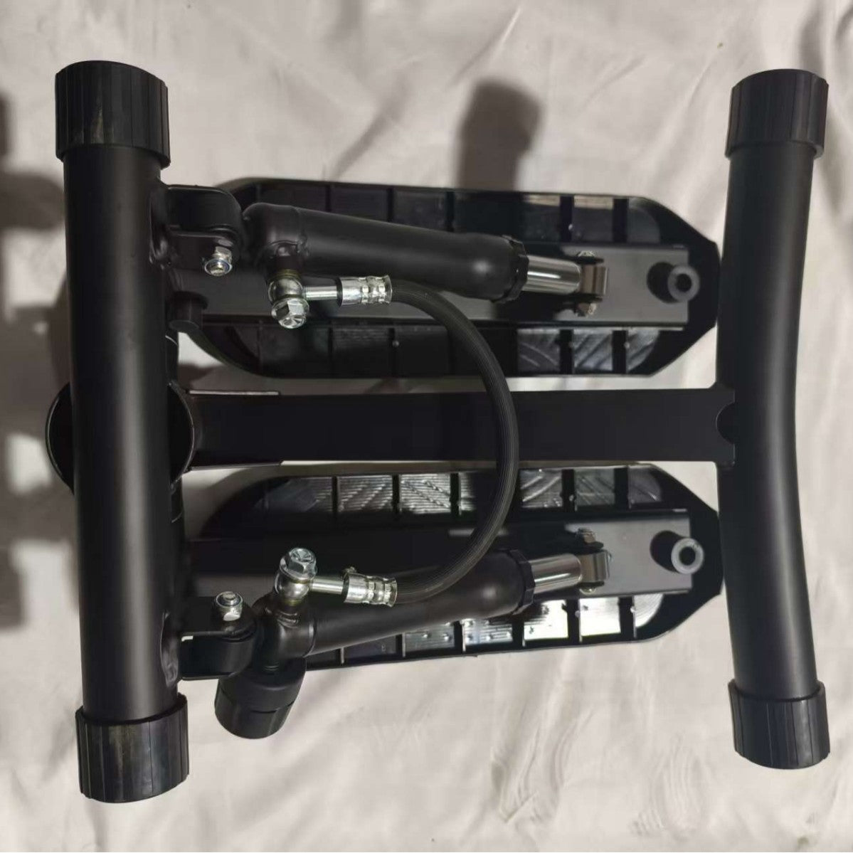 Mini Hydraulic Stepper Machine for Home Fitness, 11-Speed Adjustable Silent Climbing Stepper with Drawstring and Floor Mat