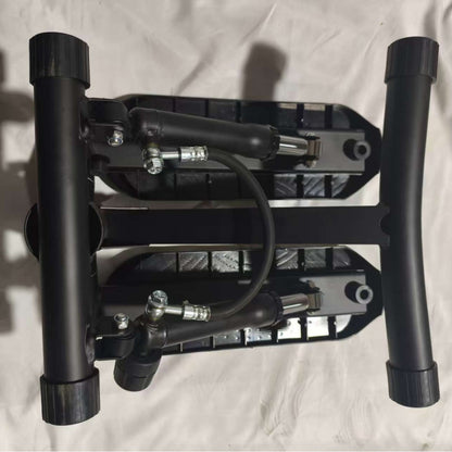 Mini Hydraulic Stepper Machine for Home Fitness, 11-Speed Adjustable Silent Climbing Stepper with Drawstring and Floor Mat