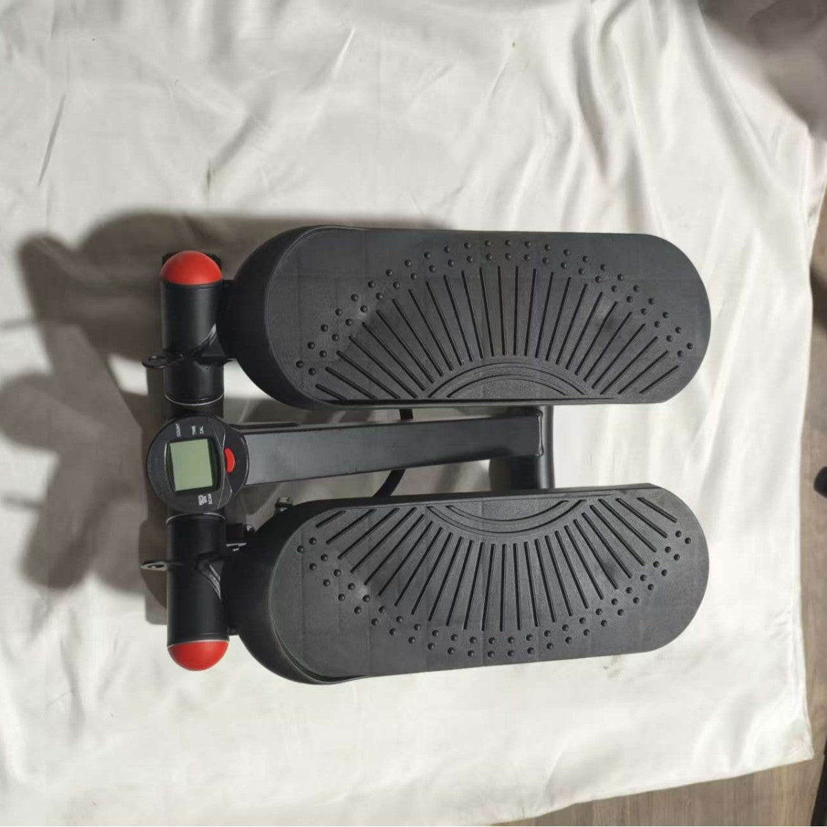 Mini Hydraulic Stepper Machine for Home Fitness, 11-Speed Adjustable Silent Climbing Stepper with Drawstring and Floor Mat