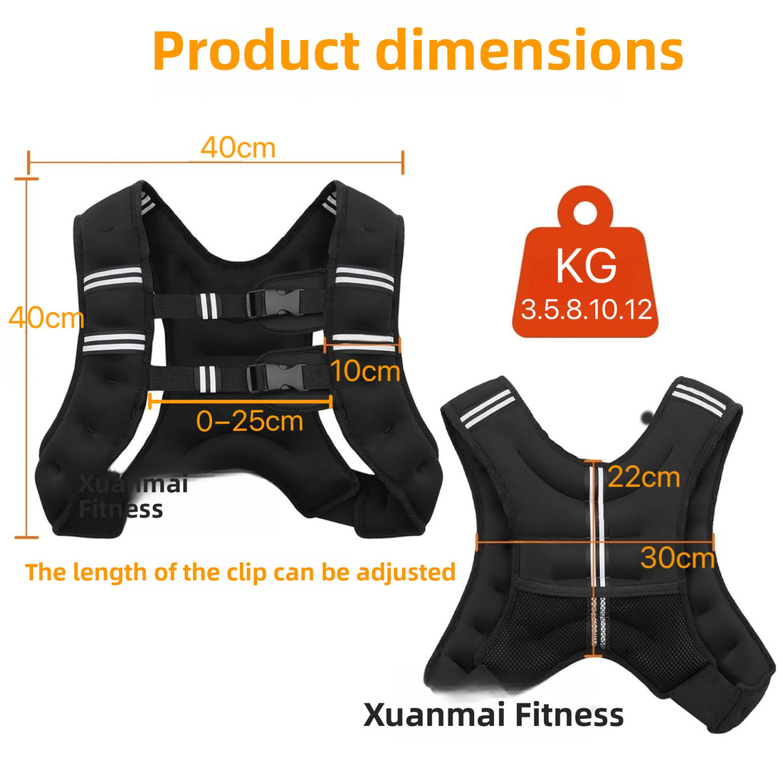 Adjustable Weight Vest for Strength Training