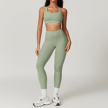 Womens Quick-Dry Fitness Yoga Set